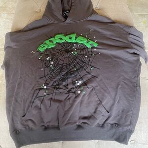 Spider Graphic Men's Hoodie - Charcoal